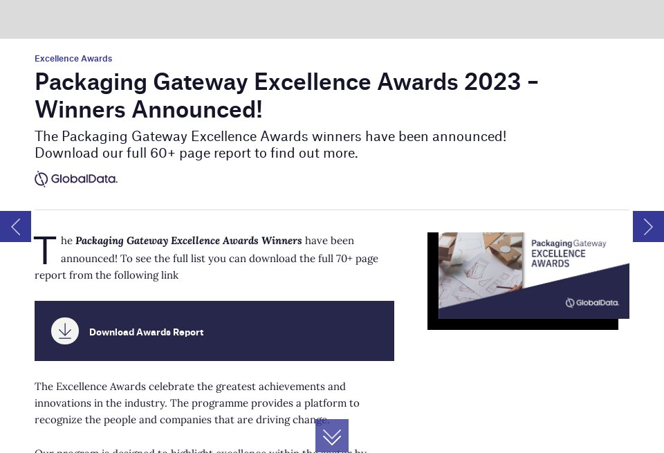 Excellence Awards Inside Packaging Issue 72 December 2023