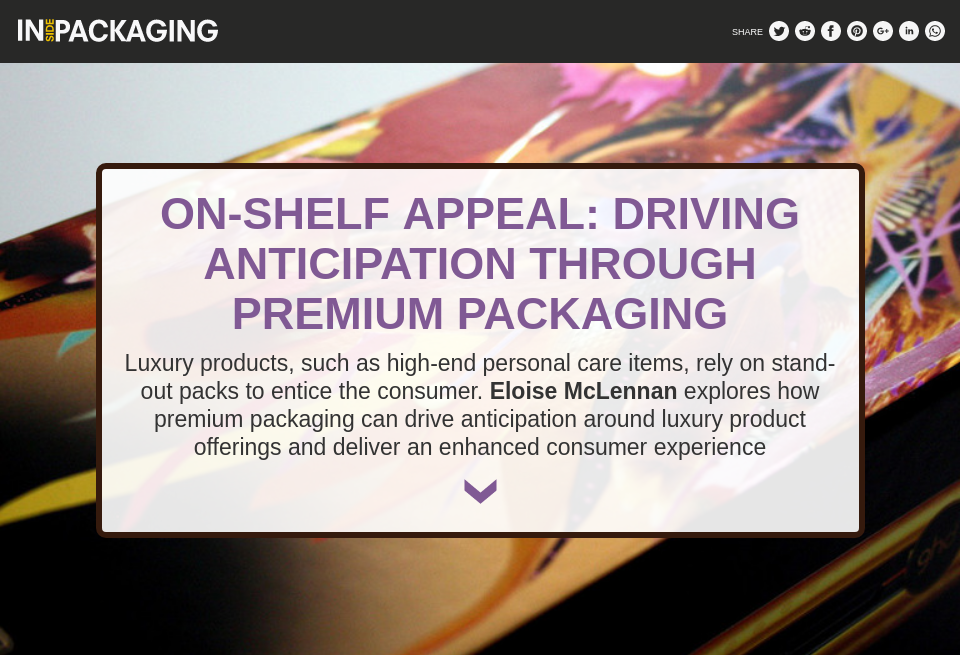 Onshelf Appeal Driving Anticipation Through Premium Packaging
