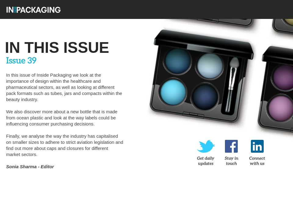 In This Issue... - Inside Packaging | Issue 39 | March 2018